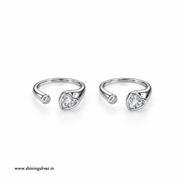 SHINING’s 925 Sterling Silver Heart Bichiya