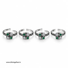 SHINING’s 925 Pure Silver Oxidised Toe Rings