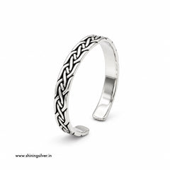 SHINING’s Celtic Kada | Cuff Style Silver Kada for Men | 925 Sterling Silver