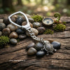 Silver Plated Keychain with Sea Turtle Charm