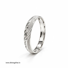 SHINING’s 925 Pure Silver Designer Kada for Men – 50 Grams Approx.