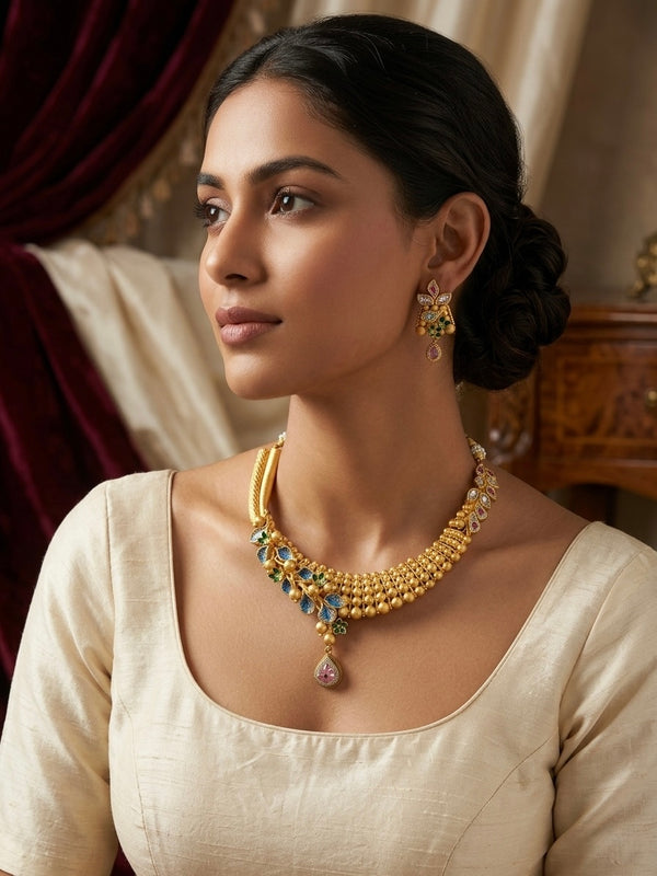 Gold Plated Silver Necklace | 925 Pure Silver | The Gilded Chapter