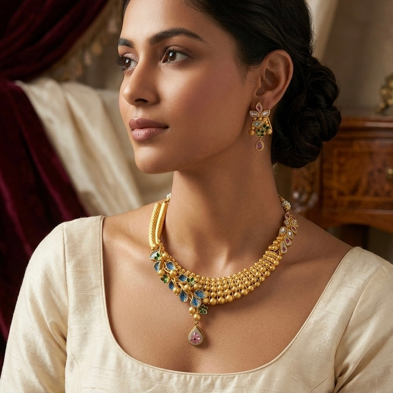 Gold Plated Silver Necklace | 925 Pure Silver | The Gilded Chapter