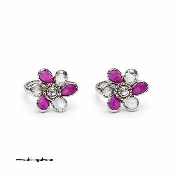 SHINING’s 925 Pure Silver Floral Bichiya