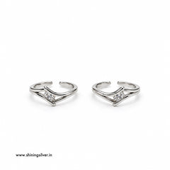 SHINING’s 925 Sterling Silver Designer Toe Rings