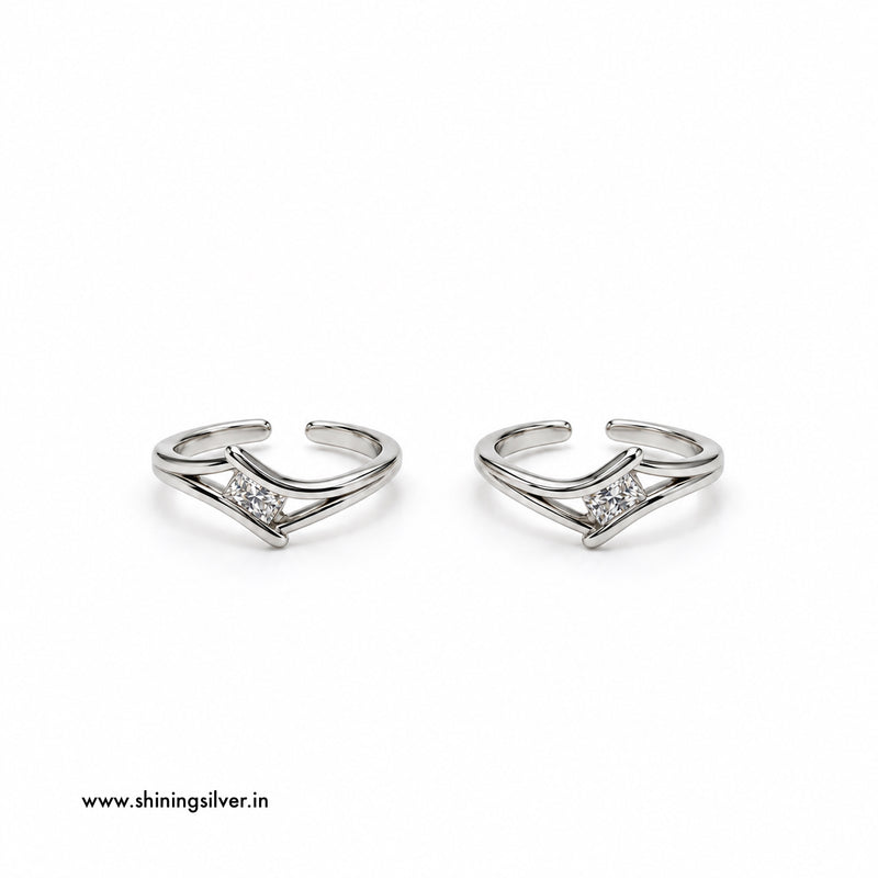 SHINING’s 925 Sterling Silver Designer Toe Rings
