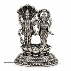 SHINING’s 925 Pure Silver Vishnu Laxmi Solid Idol