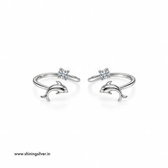 SHINING’s 925 Sterling Silver Dolphin Open-Top Toe Rings