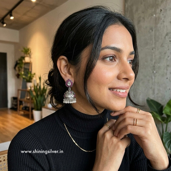 Silver Oxidised Jumke | 925 Sterling Silver