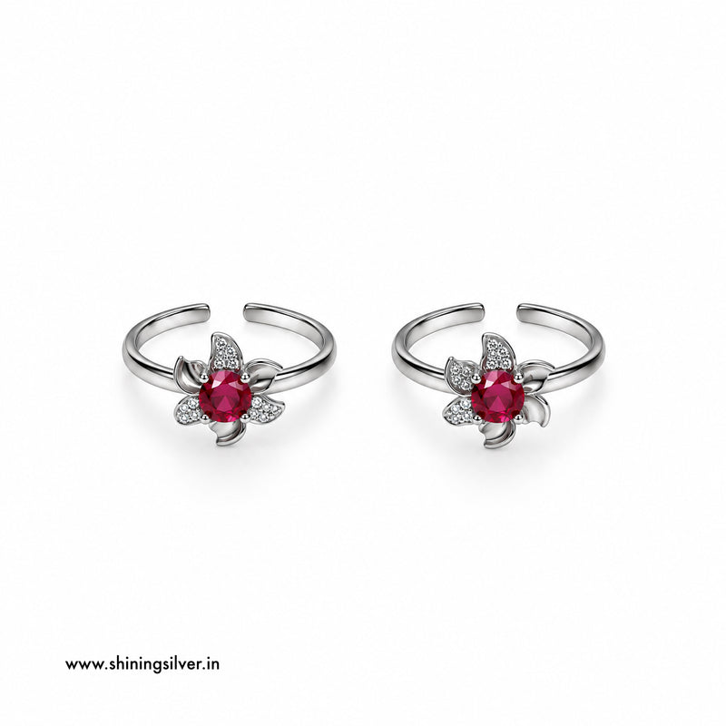 SHINING’s 925 Sterling Silver Flower Bichiya