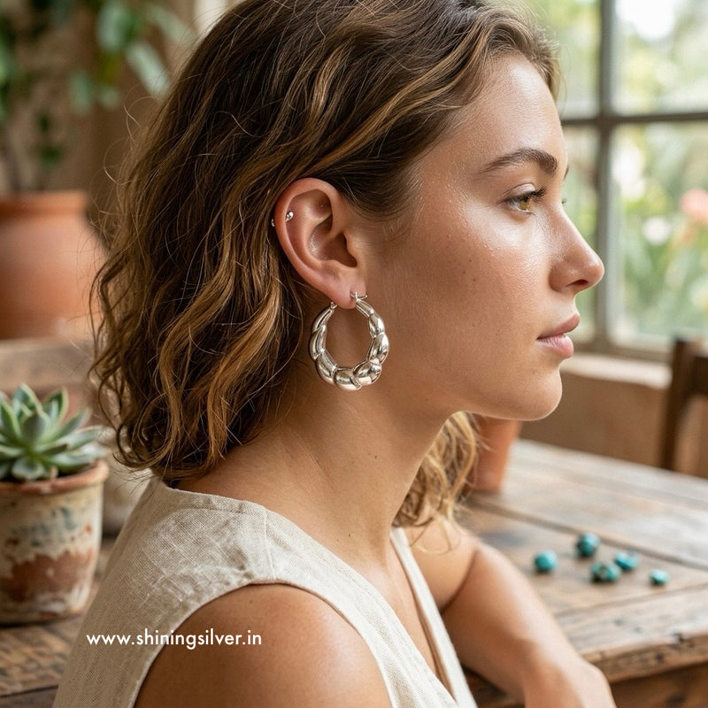 SHINING’s Silver Hoops | 925 Sterling Silver