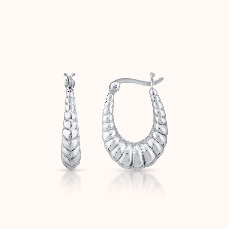 SHINING’s 925 Silver Hoop Earrings