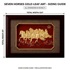 SHINING’s 7 Horses 24K Gold Wall Hanging Display
