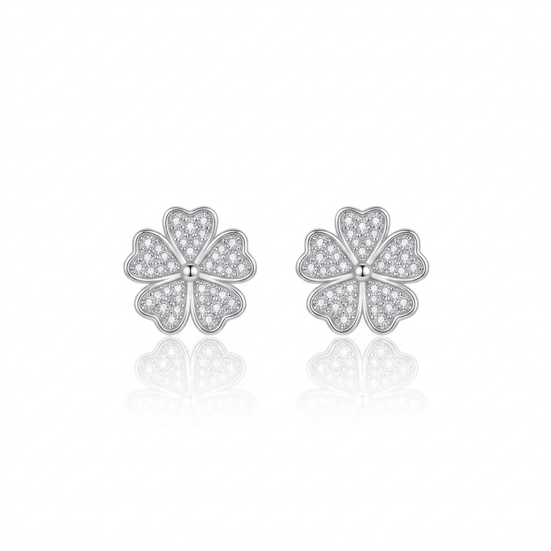 SHINING’s Sterling Silver Studs Flower design