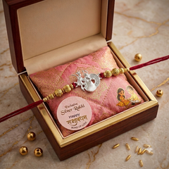 SHINING’s Silver Radha-Krishna Rakhi
