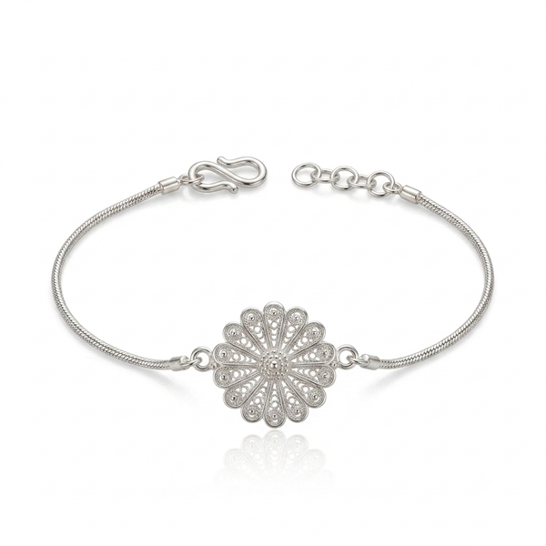 SHINING’s Silver Sunflower Rakhi