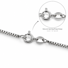 SHINING’s 925 Sterling Silver Box Chain