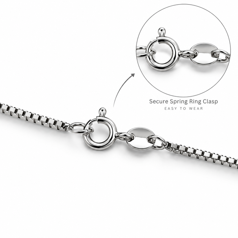 SHINING’s 925 Sterling Silver Box Chain