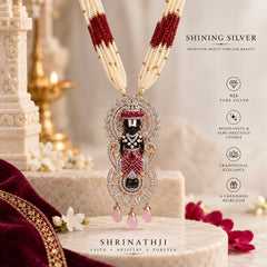 SHINING’s Shrinathji Pendant Necklace in 925 Pure Silver