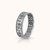 SHINING’s Floral Carved Oxidized Silver Bangles Pair