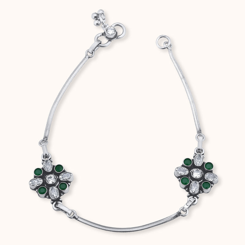 SHINING’s Rajasthani 925 Silver Oxidised Payal