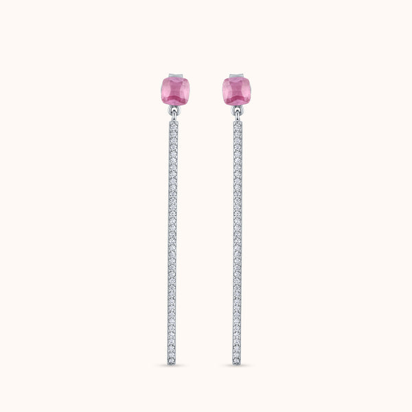 SHINING’s Ethereal Blush Drop Earrings