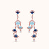 SHINING’s Celestia Sapphire Radiance Chandelier Earrings