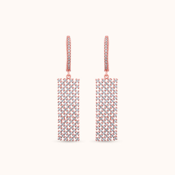 SHINING’s Celestia Luxe Diamond Mesh Drop Earrings