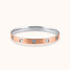 Rosegold Finish Silver Kada For Men | 925 Sterling Silver