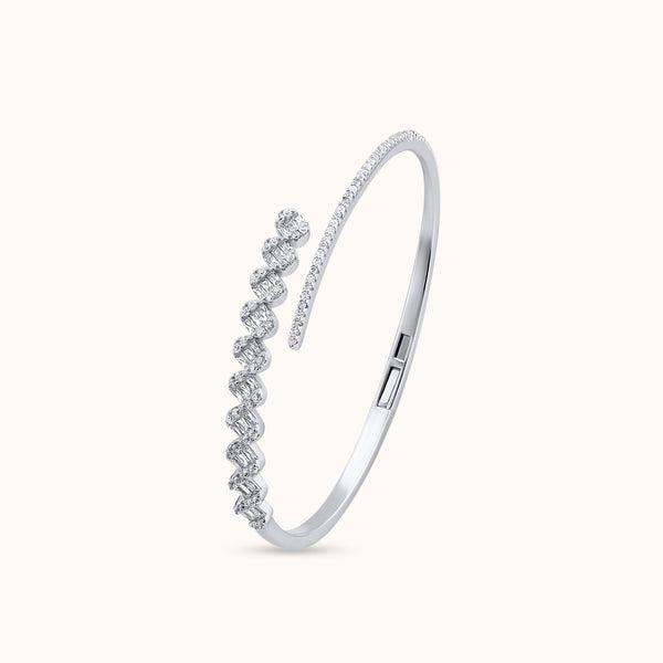 SHINING’s Cuff Zircones Bracelet | 925 Sterling Silver