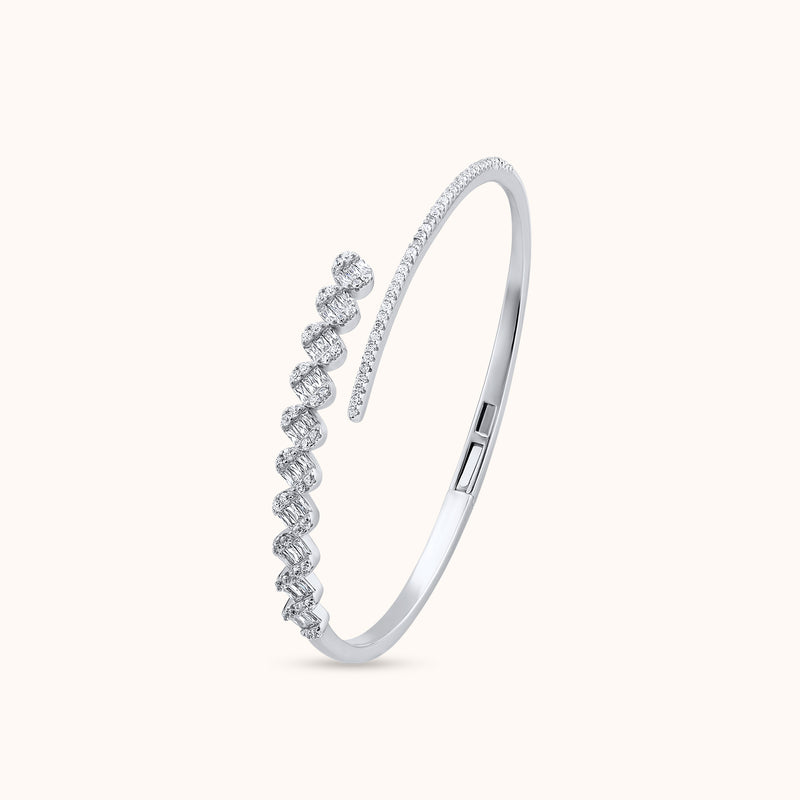 SHINING’s Cuff Zircones Bracelet | 925 Sterling Silver