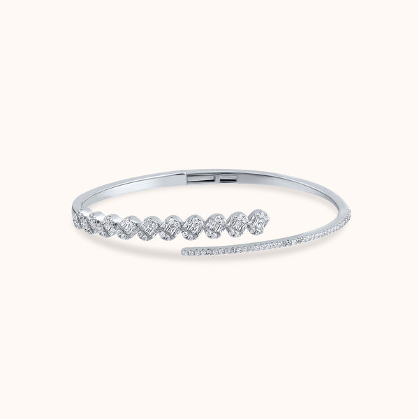 SHINING’s Cuff Zircones Bracelet | 925 Sterling Silver