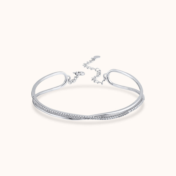 SHINING’s Starlit Whispers Silver Cuff