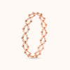 2 IN 1 Ring- Bracelet Crafted with 925 Sterling Silver- Plated With Rosegold
