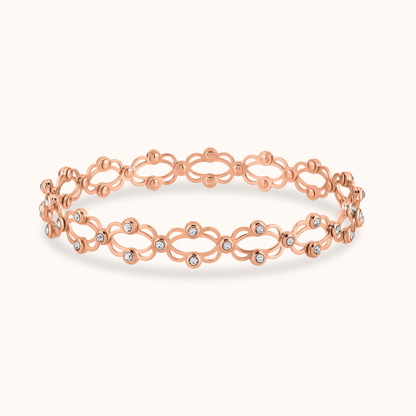 2 IN 1 Ring- Bracelet Crafted with 925 Sterling Silver- Plated With Rosegold