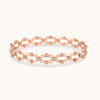 2 IN 1 Ring- Bracelet Crafted with 925 Sterling Silver- Plated With Rosegold