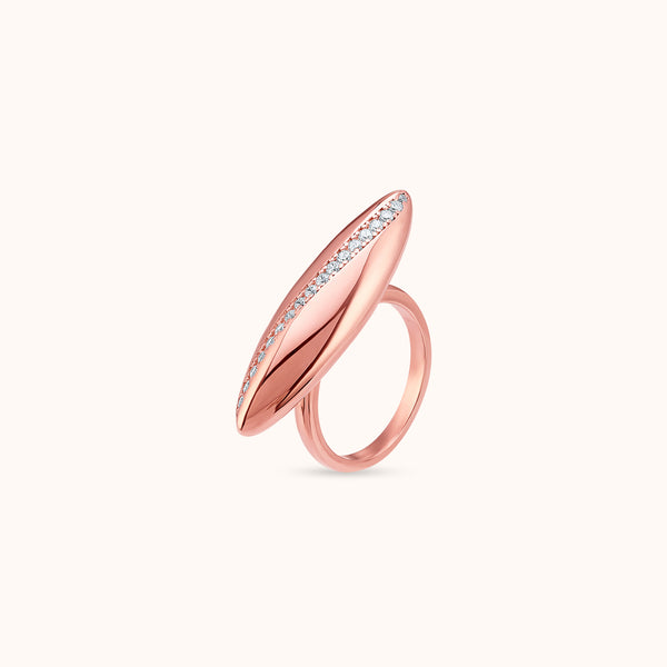 SHINING’s Celestia Elara Sleek Rose Gold Ring