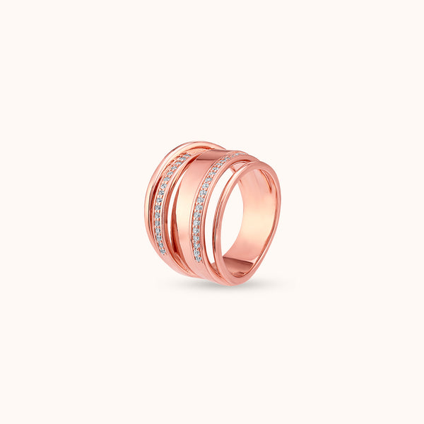 SHINING’s Celestia Astra Luxe Rose Gold Band