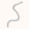 SHINING's Medium Silver Curb Bracelet For Men