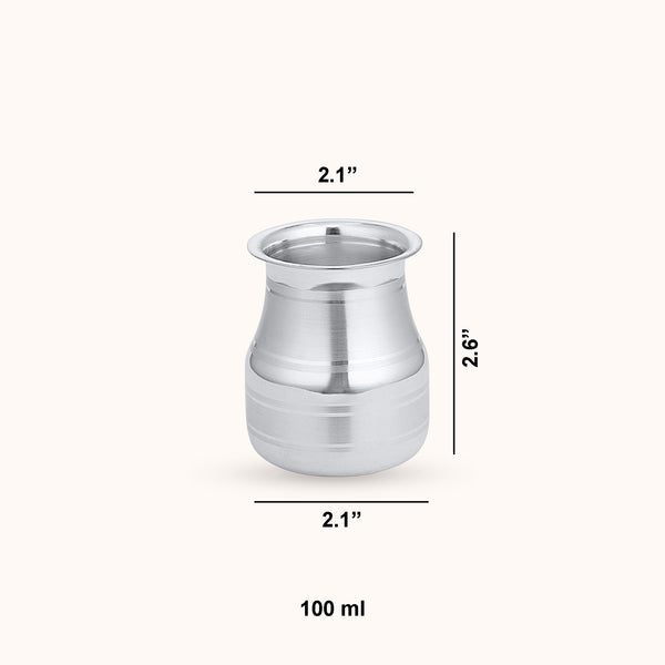 SHINING’s 999 Pure Silver Pooja Lota | 100 ML