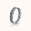 SHINING’s Leafs Carved Oxidized Silver Bangles Pair