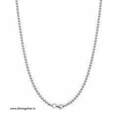 SHINING’s Pure Silver Ball Chain for Men