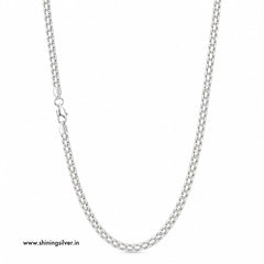 SHINING’s Pure Silver Bismark / Patta Chain for Men