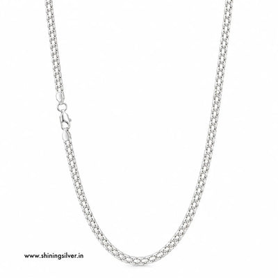 SHINING’s Pure Silver Bismark / Patta Chain for Men