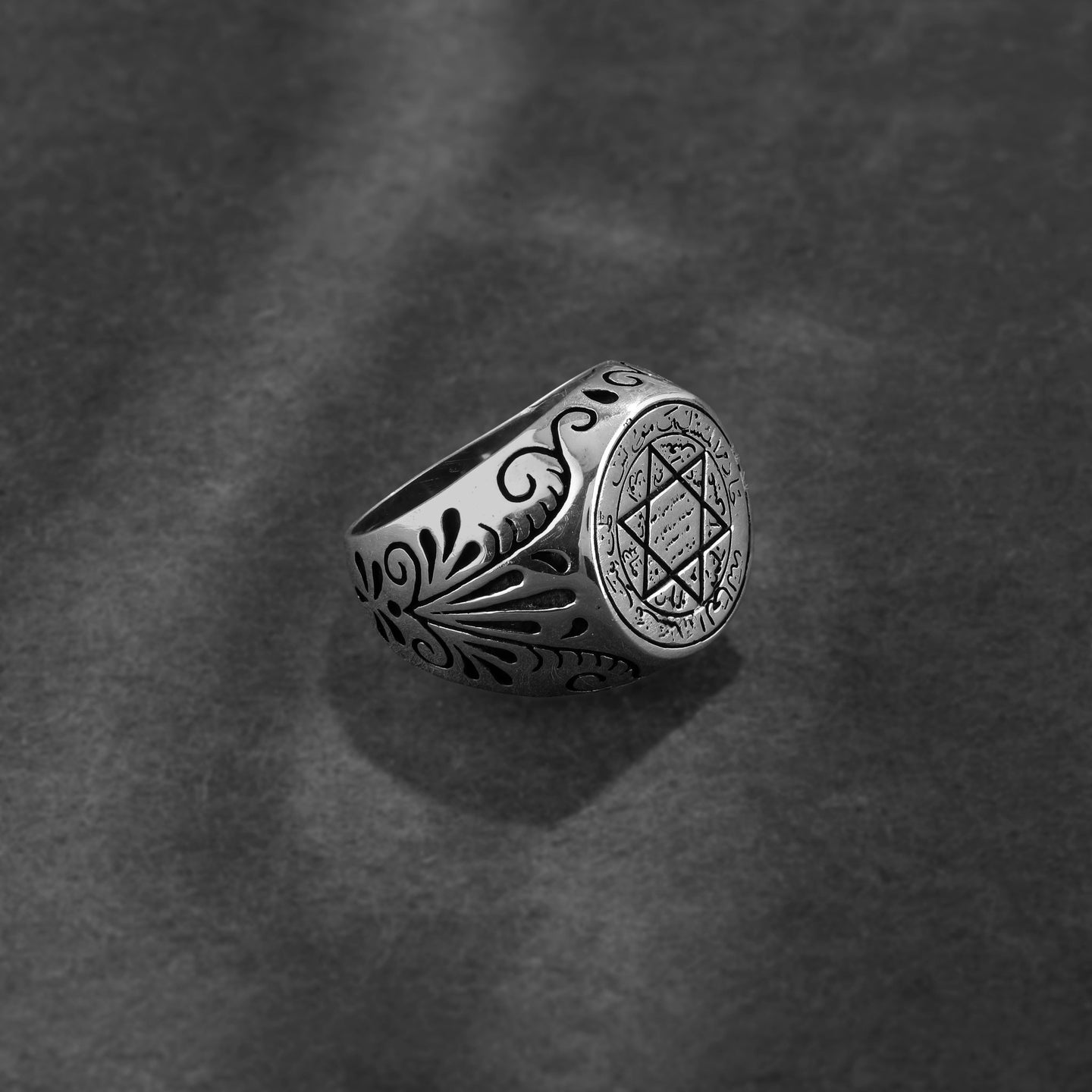 Antique Spiritual Turkish Style Ring For Men - Shining Silver.in