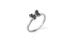 Black Butterfly Sterling Silver Ring for Women - Shining Silver.in