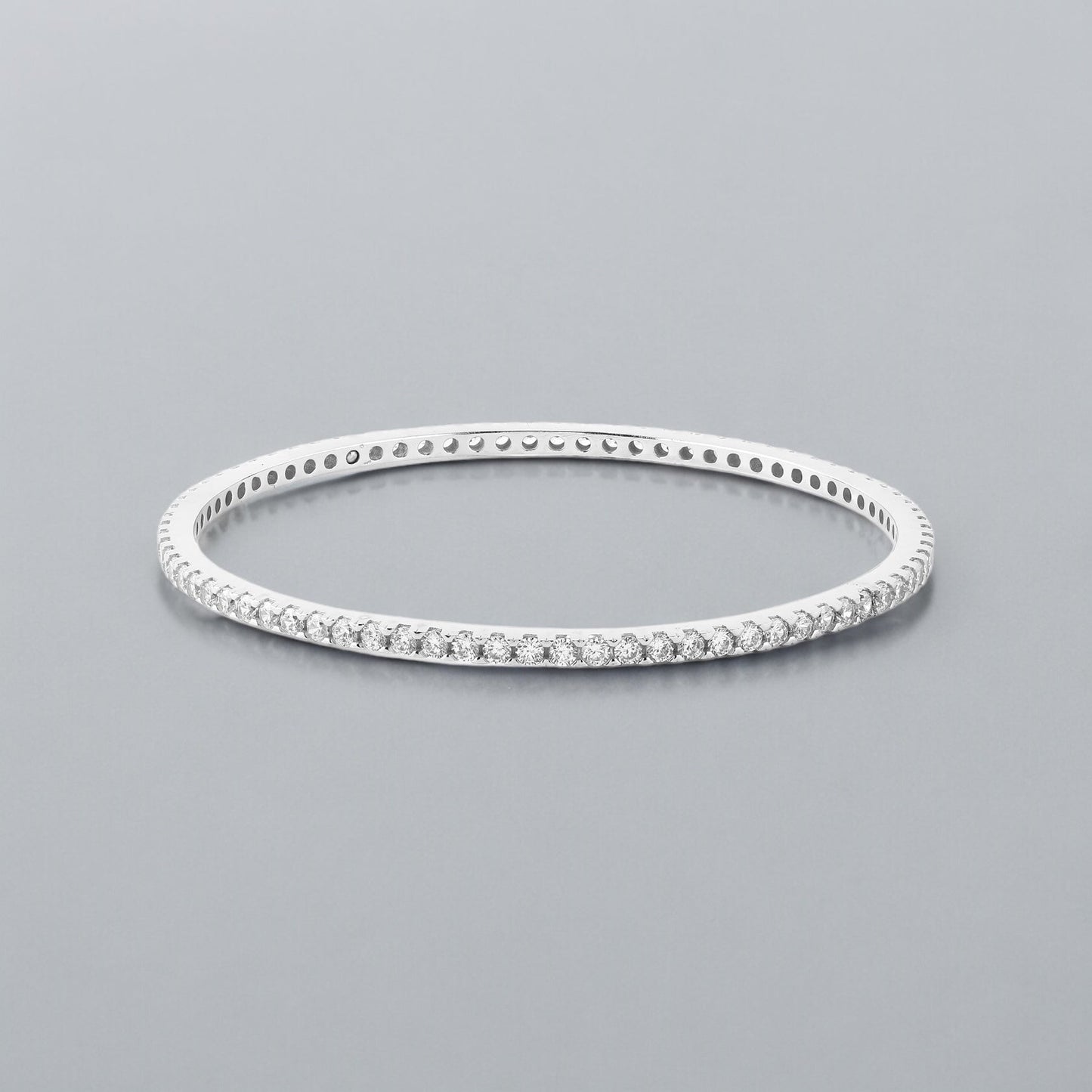 Diamond Bangles - 925 Sterling Silver - Shining Silver.in