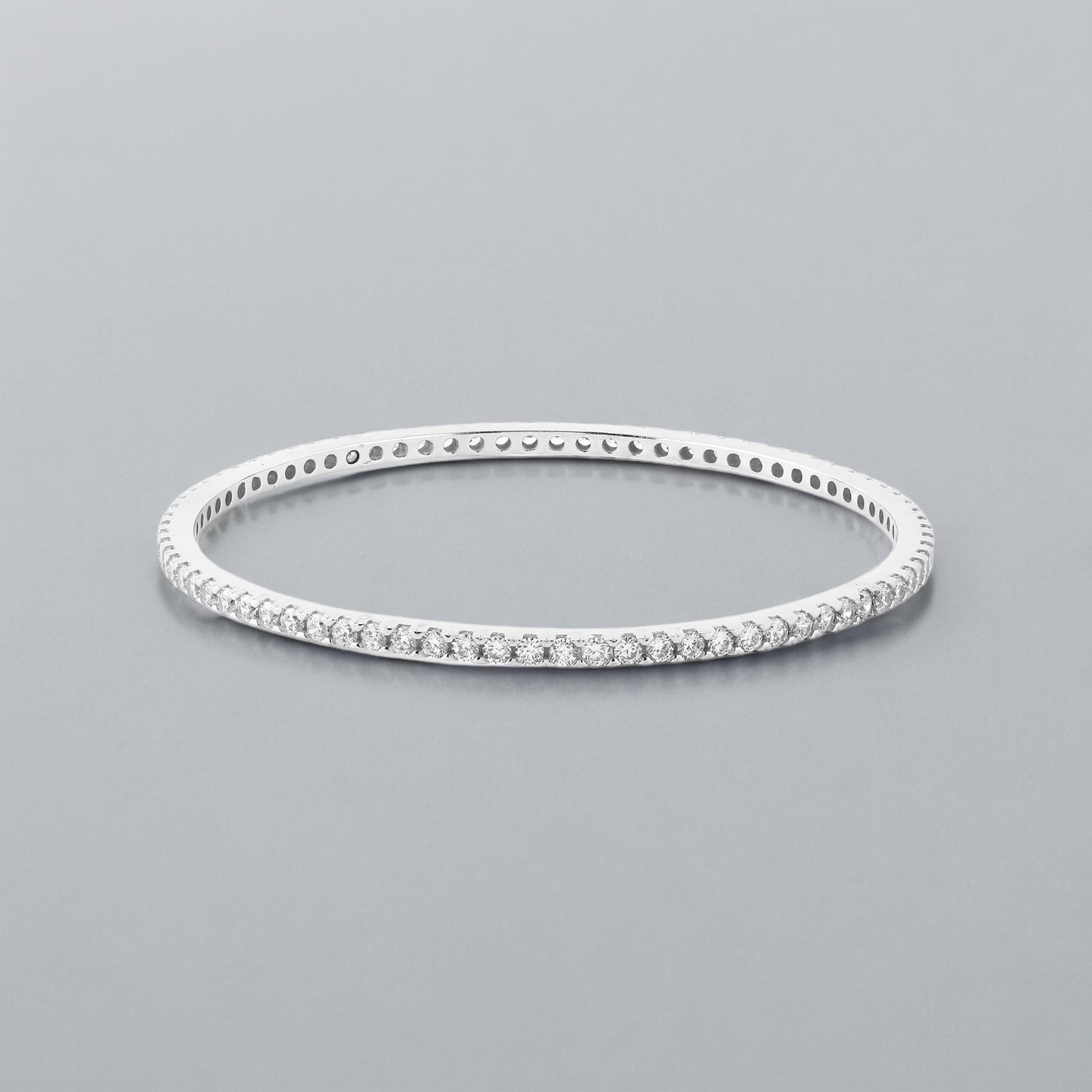 Diamond Bangles - 925 Sterling Silver - Shining Silver.in