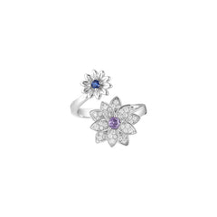 Enchanted Bloom Ring - 925 Sterling Silver - Shining Silver.in