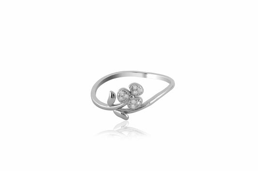 Enchanted Petals- Sterling Silver 925 Ring For Women - Shining Silver.in